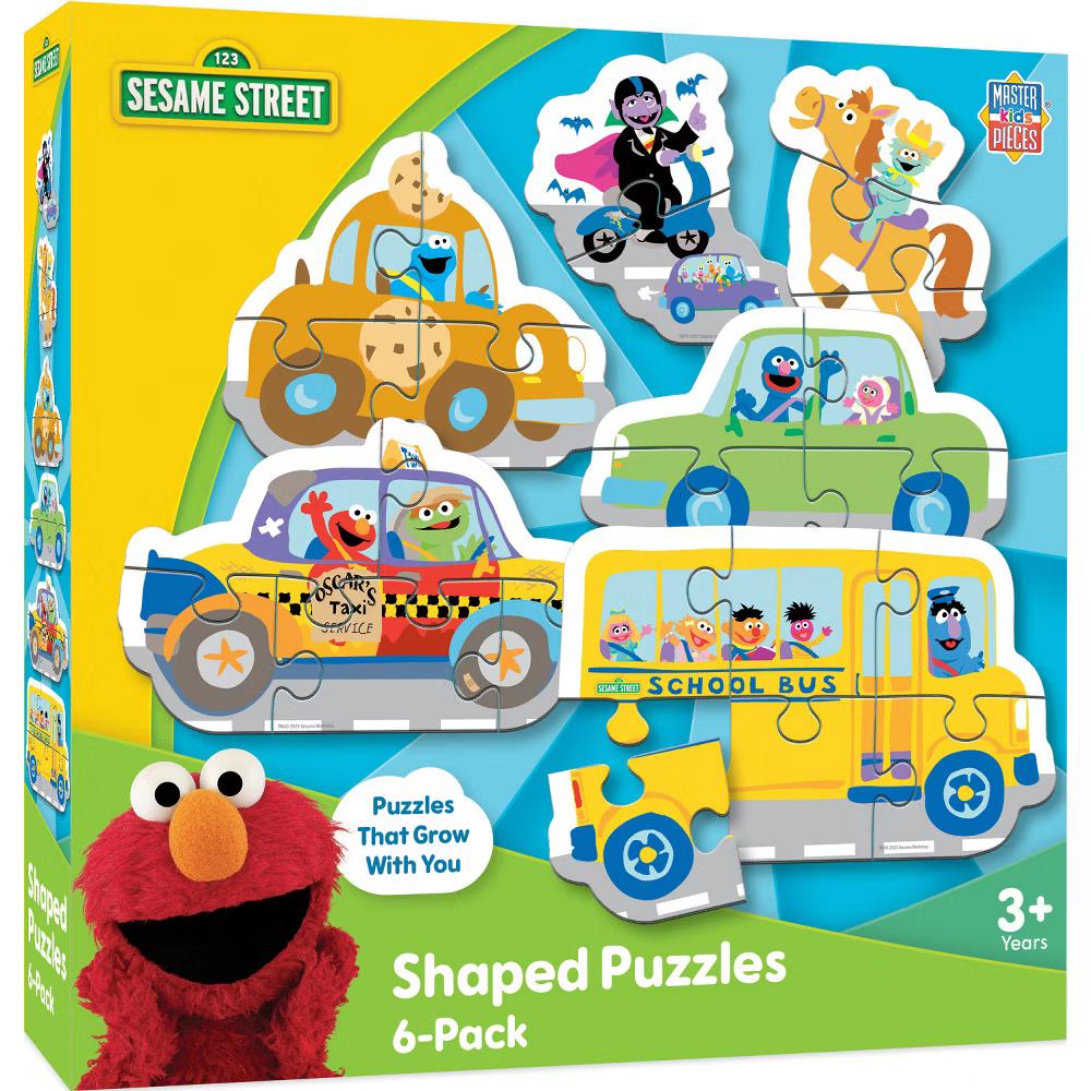 Vehicles 6-Pack Mini Shaped Puzzles for Kids - Image 3
