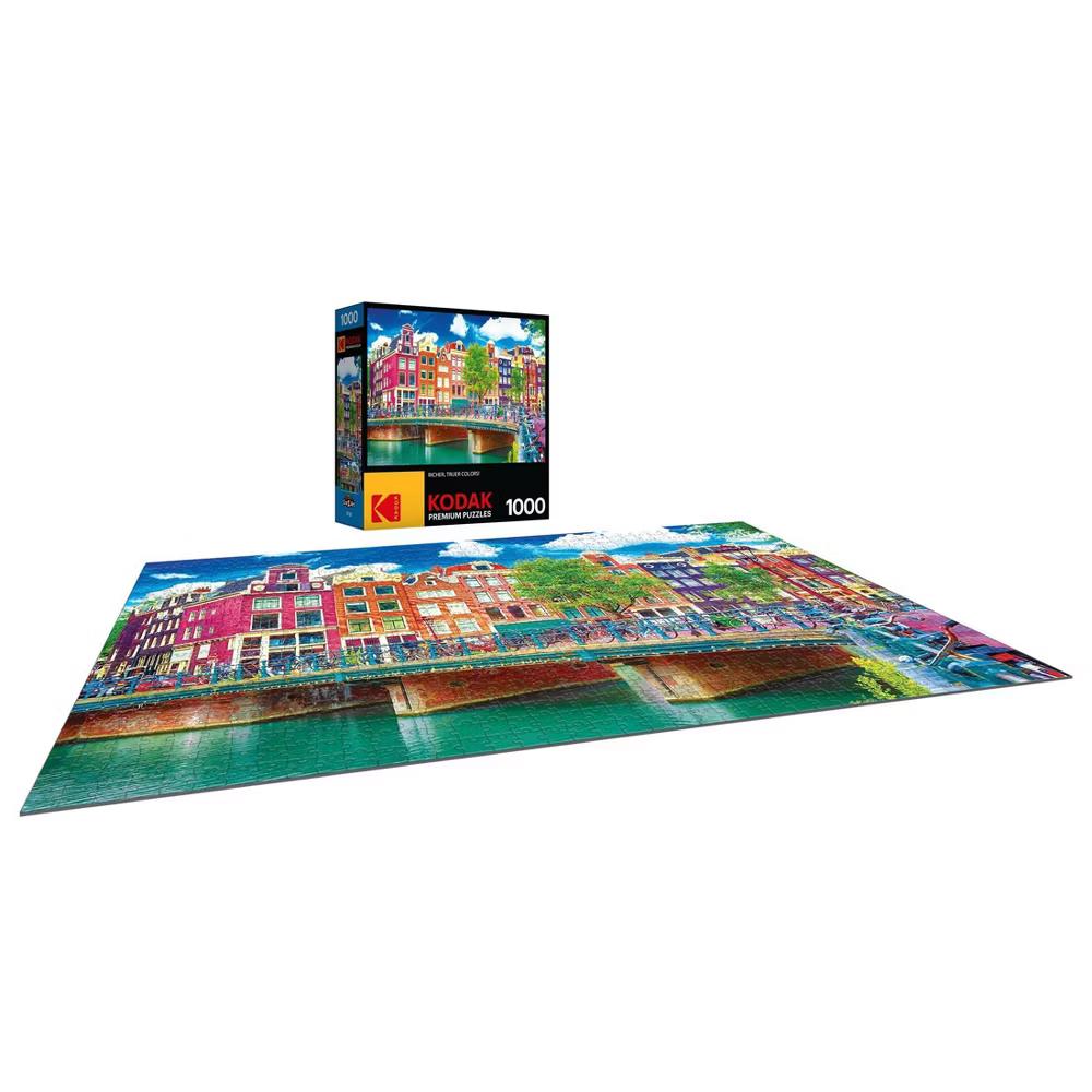 Kodak Premium Colorful Waterfront Buildings, Amsterdam Jigsaw Puzzle - 1000pc - Image 4