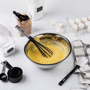 Kitchen Utensils Set, Nylon and Stainless Steel Cooking Utensils, Dishwasher Safe and Heat Resistant Kitchen Tools