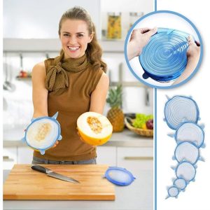 Home Collection 6-Pack Stretch Silicone Lids