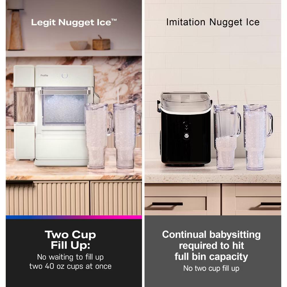GE Profile Opal Nugget Ice Maker - with Magnolia: Stainless Steel, Countertop, 34 lbs Daily Production - Image 12