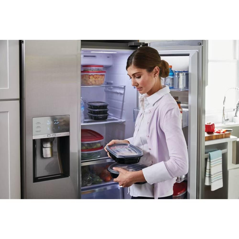 20pc TakeAlongs Meal Prep Divided Rectangle Containers Set: Microwave & Freezer Safe, Lunch Containers - Image 2