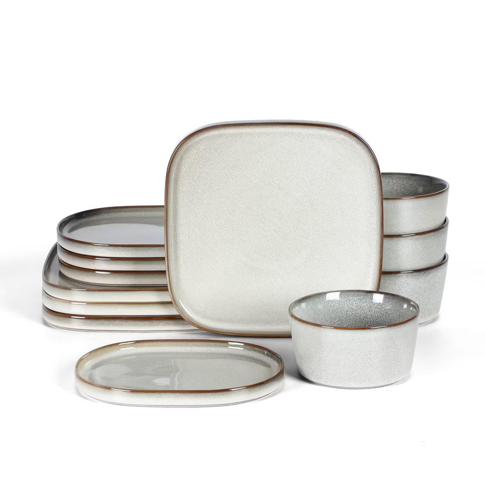 12pc Cairo Stoneware Dinnerware Set - Image 15