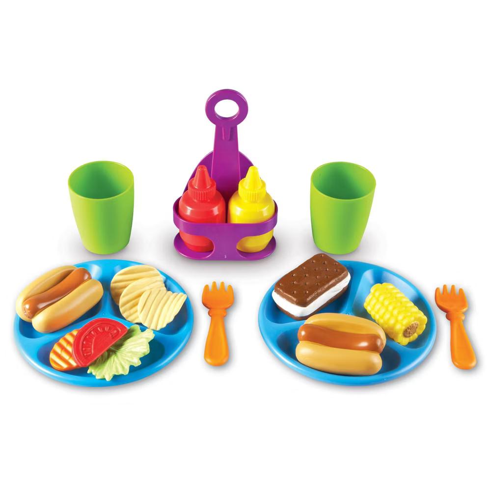 New Sprouts Cookout!: Pretend Kitchen Toy Set for Social Skills Development, Includes 19 Plastic Pieces - Image 5