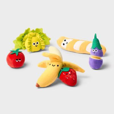 Plush Food Play Set - Kitchen Toy for Toddlers, Includes Play Vegetables & Fruit, 18 Pieces - Image 5