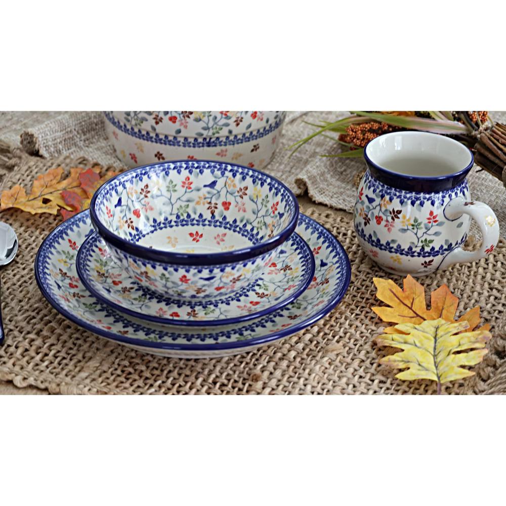 Blue Rose Polish Pottery Ceramika Artystyczna Cereal Bowl - Image 4