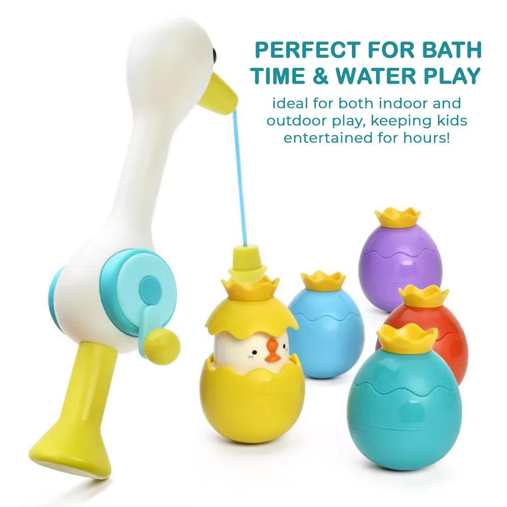 Splash & Catch Bath Toy Magnetic Fishing Game with Surprise Animal Eggs - Floating Fun for Toddlers & Kids in Bathtubs and Pools - Image 3