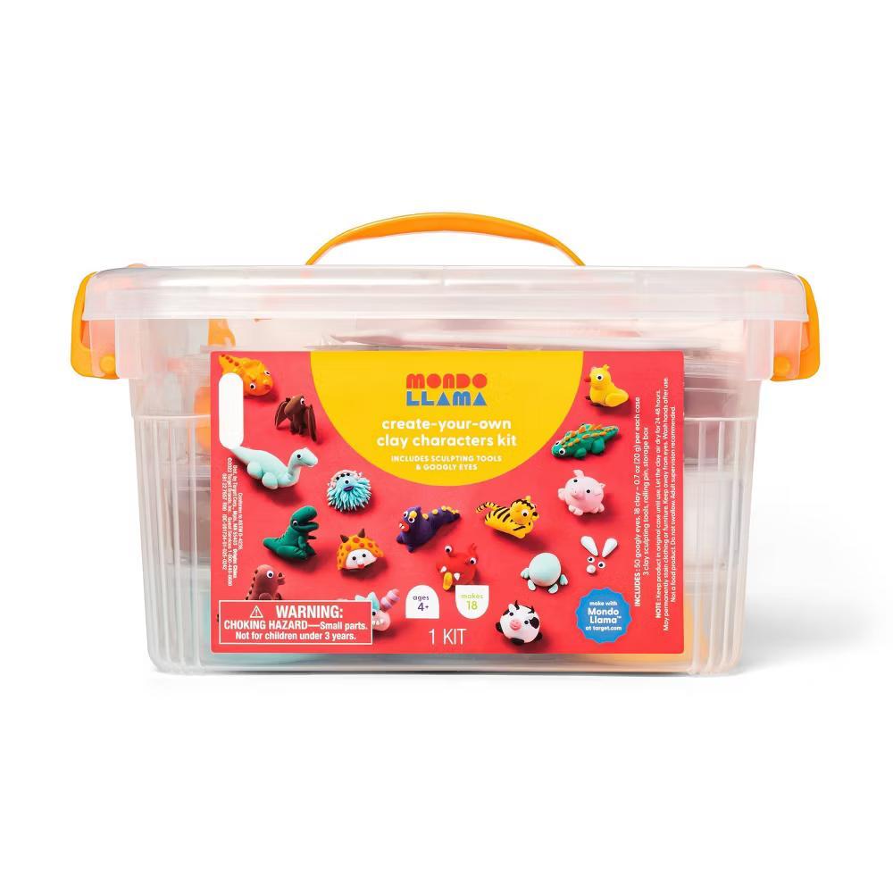 Clay Character Plastic Bucket Kit - DIY Art Kit for Kids, Includes Clay, Tools, Ages 4+ - Image 3