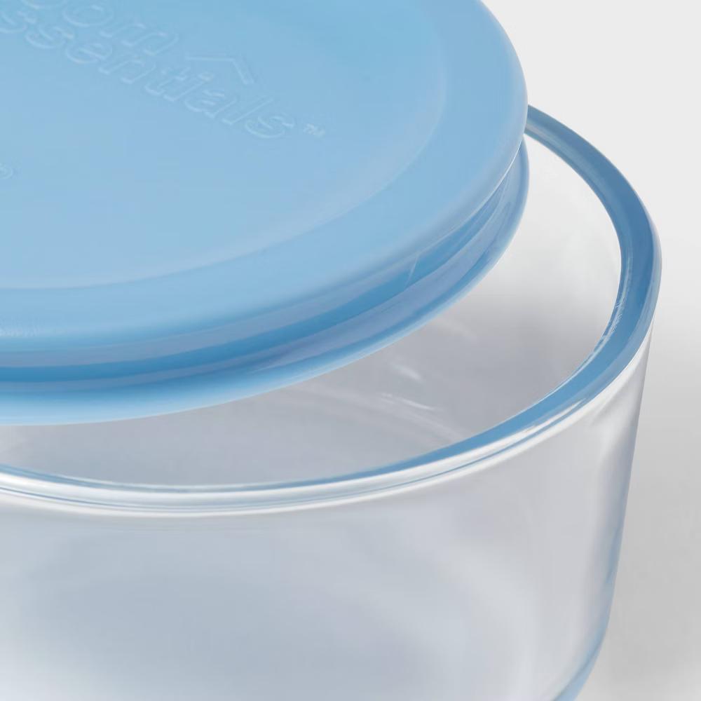 8pc (Set of 4) Round Glass Food Storage Container Set - Image 10