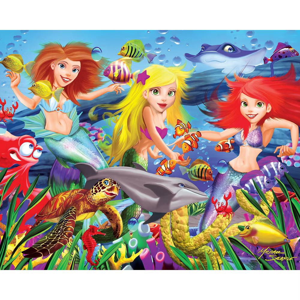 Glow in the Dark 100 Piece Puzzle Set - Educational Fun 4-Pack - Image 6