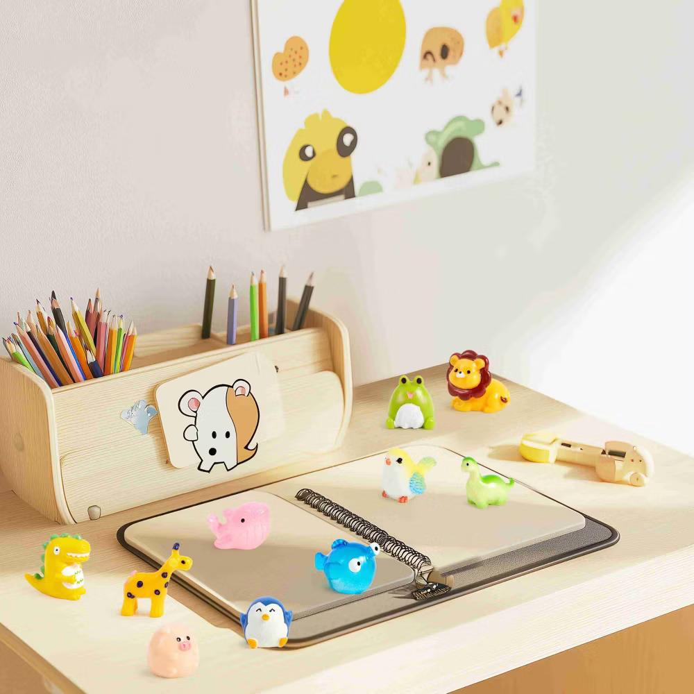 50Pcs Mini Resin Animals Tiny Figures Cute DIY Miniature Scenes, Fairy Dollhouse Garden Accessories, Slime Tabletop Party Favors Stuffers Gifts - Image 3