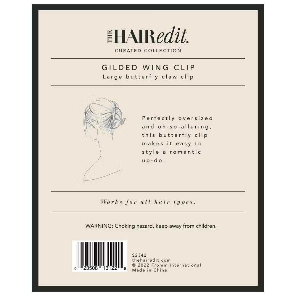 The Hair Edit Gilded Wing Claw Clip - Image 3