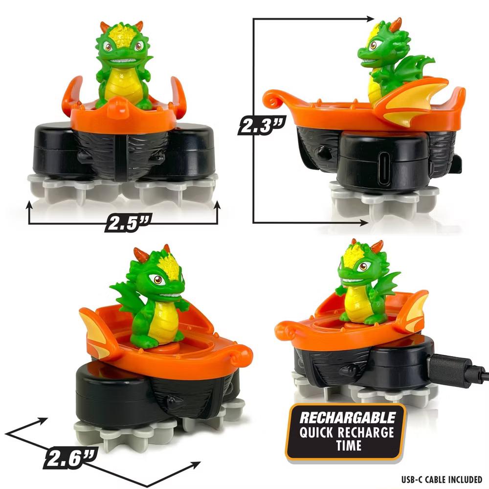 ArtSkills Slime Riders - Slime Toy Race Track Builder with Motorized Rechargeable Car - Draco The Dragon - Image 4