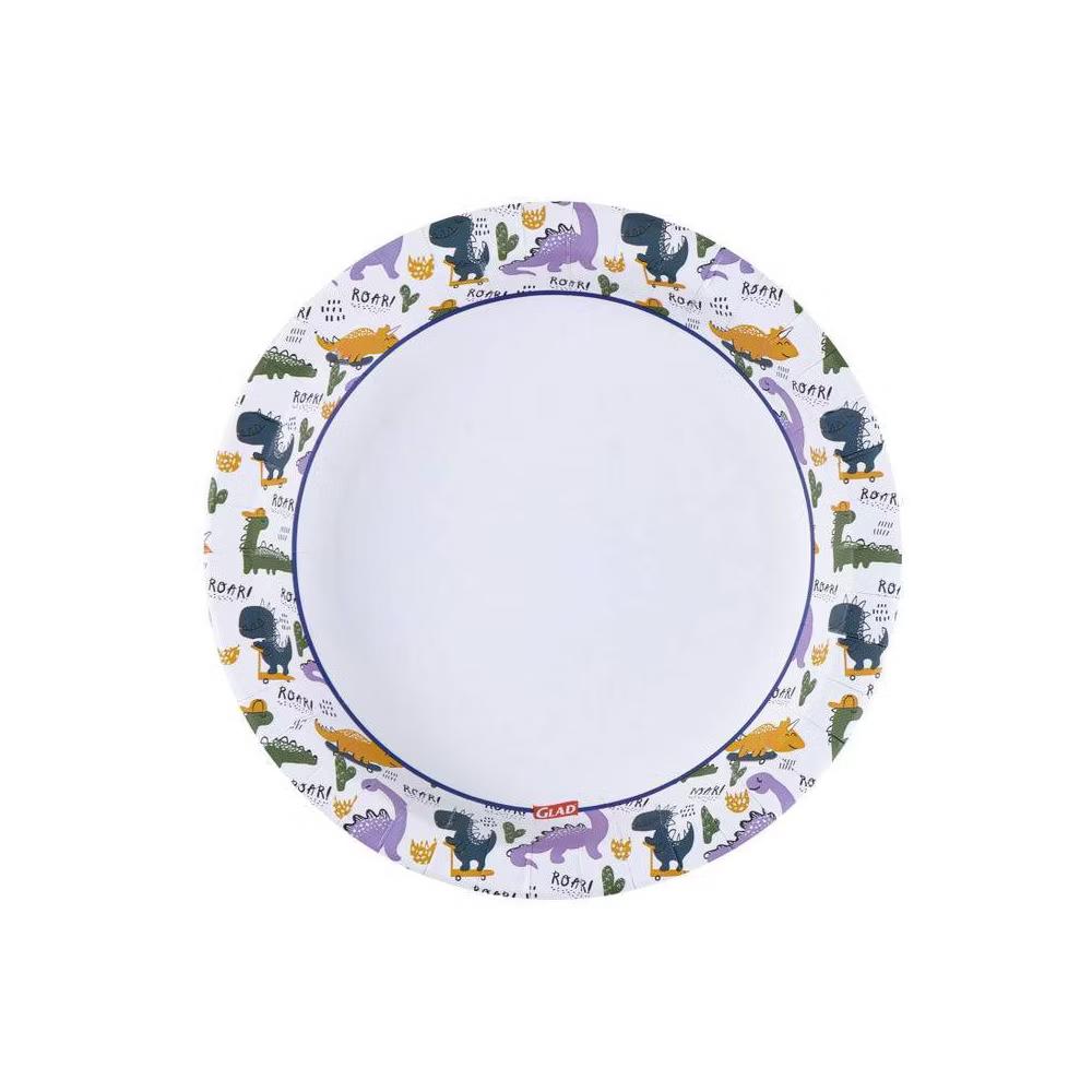 for kids' Dino Disposable Paper Plates 8.5" - 24ct - Image 2