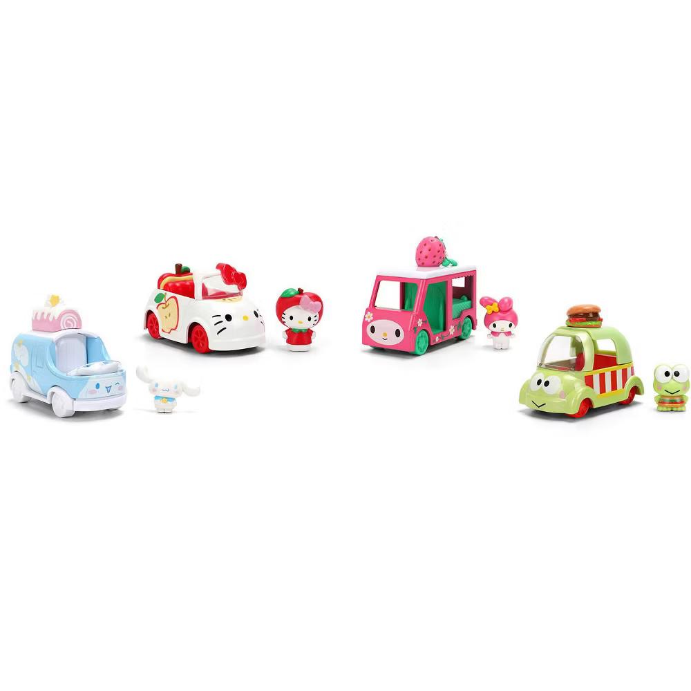 " and Friends" Set of 4 Diecast Figures and Cars "Hollywood Rides" Series Diecast models - Image 3