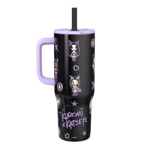 Kuromi x Katseye 30oz Straw Tumbler Black