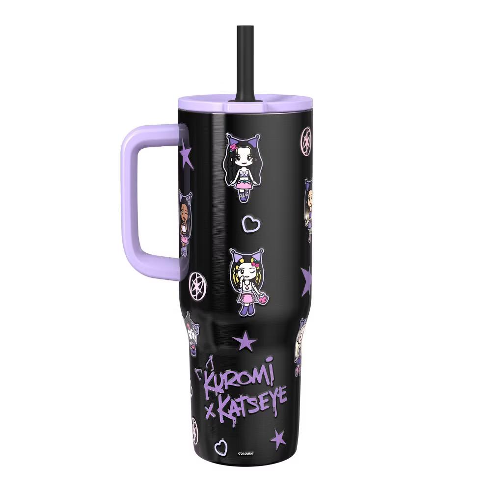 Kuromi x Katseye 30oz Straw Tumbler Black