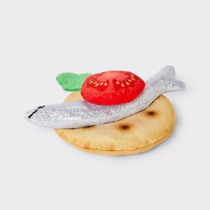 Fish Snack Cat Plush Toy - Crinkles, Catnip Inside, All Ages, All Sizes