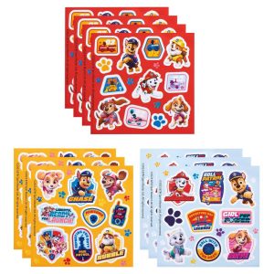 Nickelodeon Paw Patrol Mini Sticker Book for Kids/Chase/Marshall/Rubble and Skye 102ct - 10 Sheets