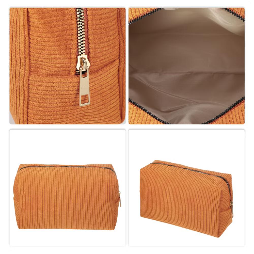 Durable Solid Color Cosmetic Bag 1 Pc - Image 11