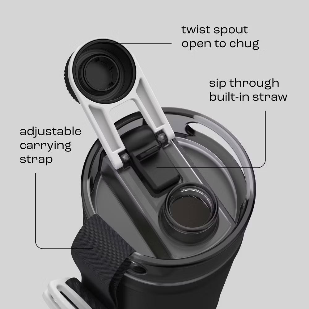 Bubba 64 fl oz Stainless Steel Jug with Multi Function Keg Lid + Top Handle Water Bottle - Image 37