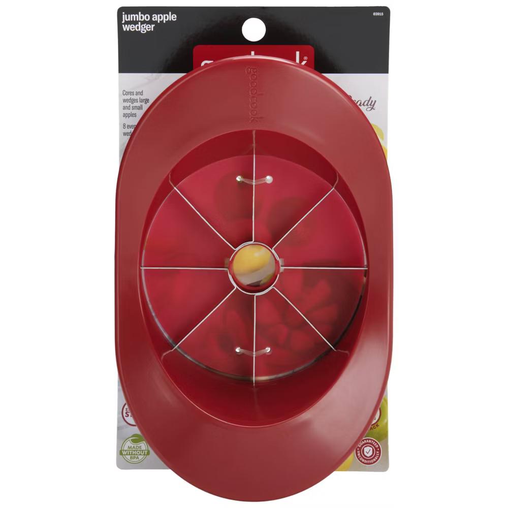 Ready Jumbo Apple Wedger: Kitchen Gadget, Dishwasher-Safe, Red, Plastic & Stainless Steel Slicer - Image 5