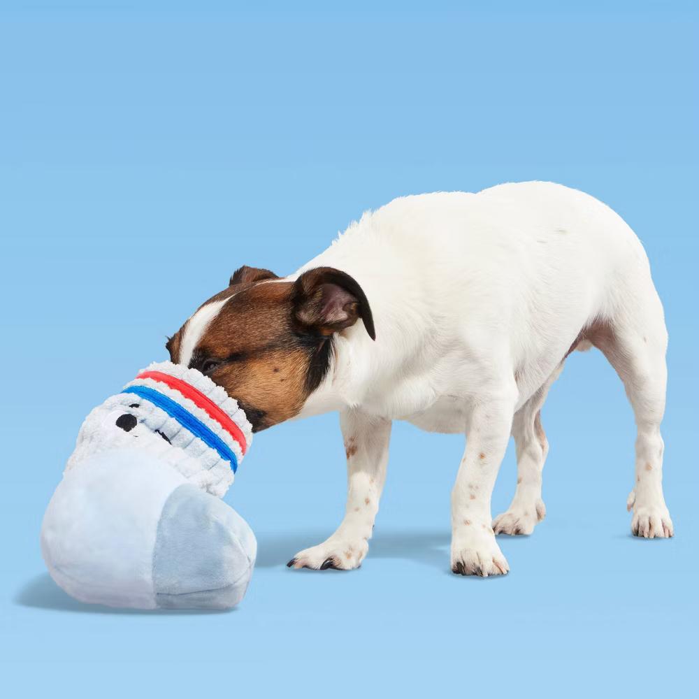 Snack Pack Jim Sock Dog Plush Toy: Squeaks, Chew, Occupy, Cuddle, All Sizes - Image 7