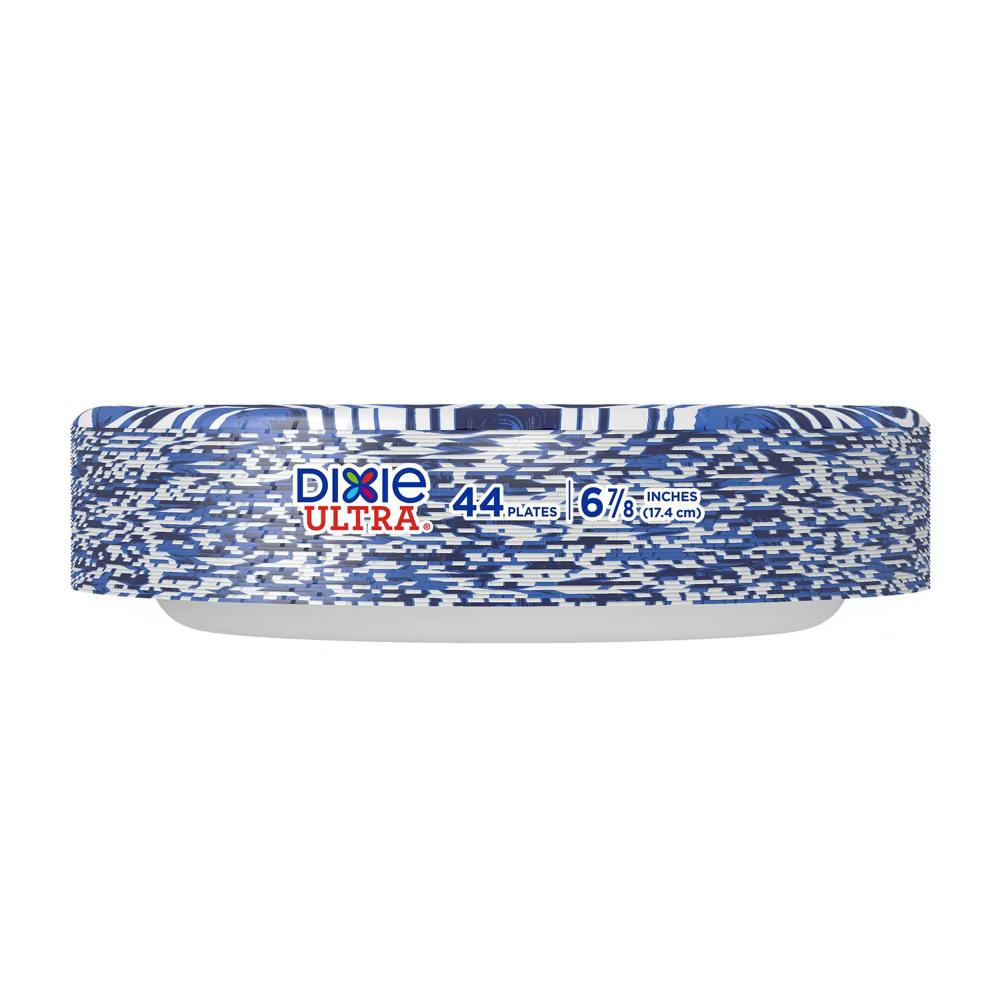 Ultra 6 7/8" Disposable Plates - 44ct: Heavy Duty, Leak & Cut-Resistant, Floral Pattern, Microwave-Safe - Image 6