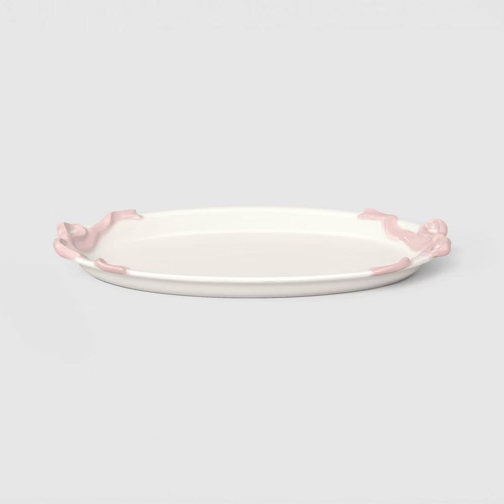 6.25" Ceramic Bow Tray