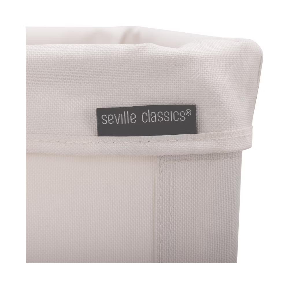 Seville Classics Heavy-Duty Rolling Corner Laundry Room Hamper - Image 12