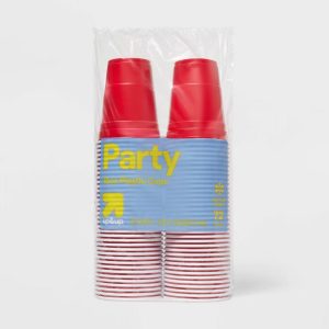 Disposable Red Plastic Cups - 18oz