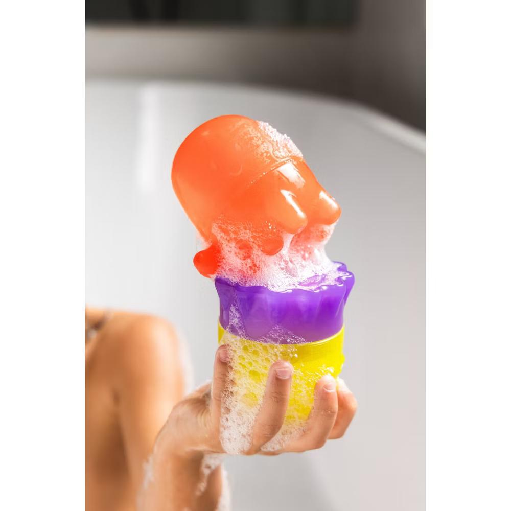 Ubbi Interchangeable Bath Toys Round - Translucent 4pc - Image 5