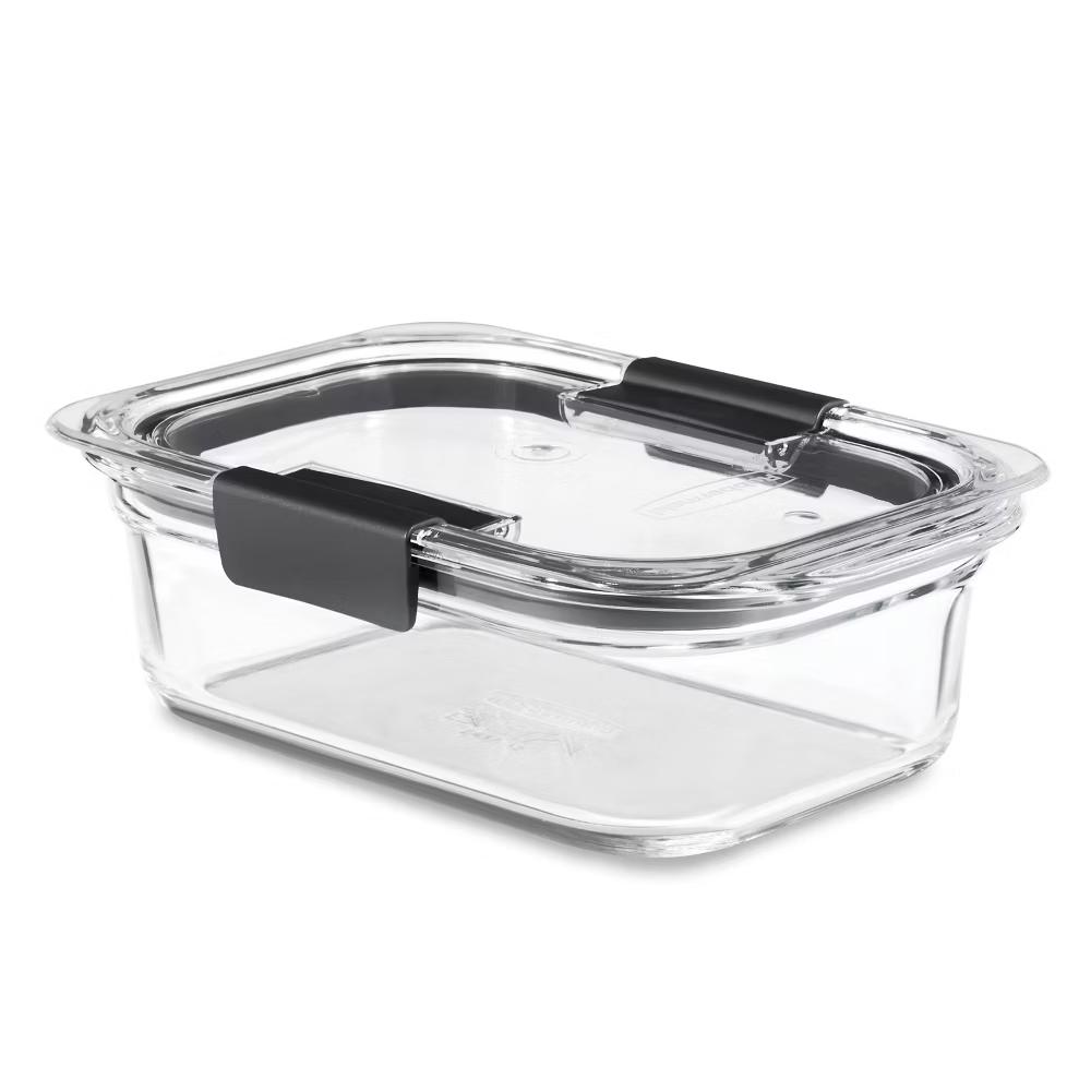 3.2 Cup/757ml Medium Brilliance Glass Clear: Glass Food Storage Container, Microwave & Oven Safe, Dishwasher Safe - Image 5