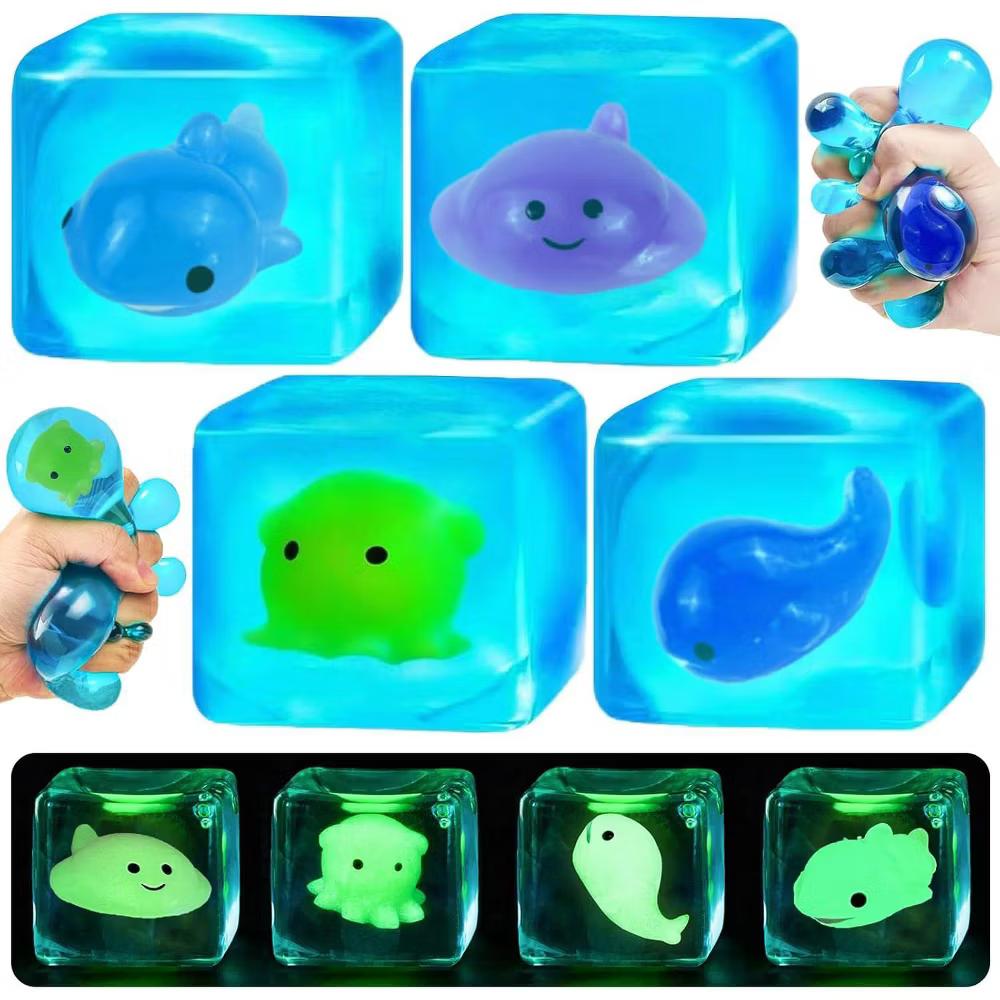 Link Cube Octopus Squishy, Slow Rise Sensory Fidget Toy Random (2pk) - Image 9