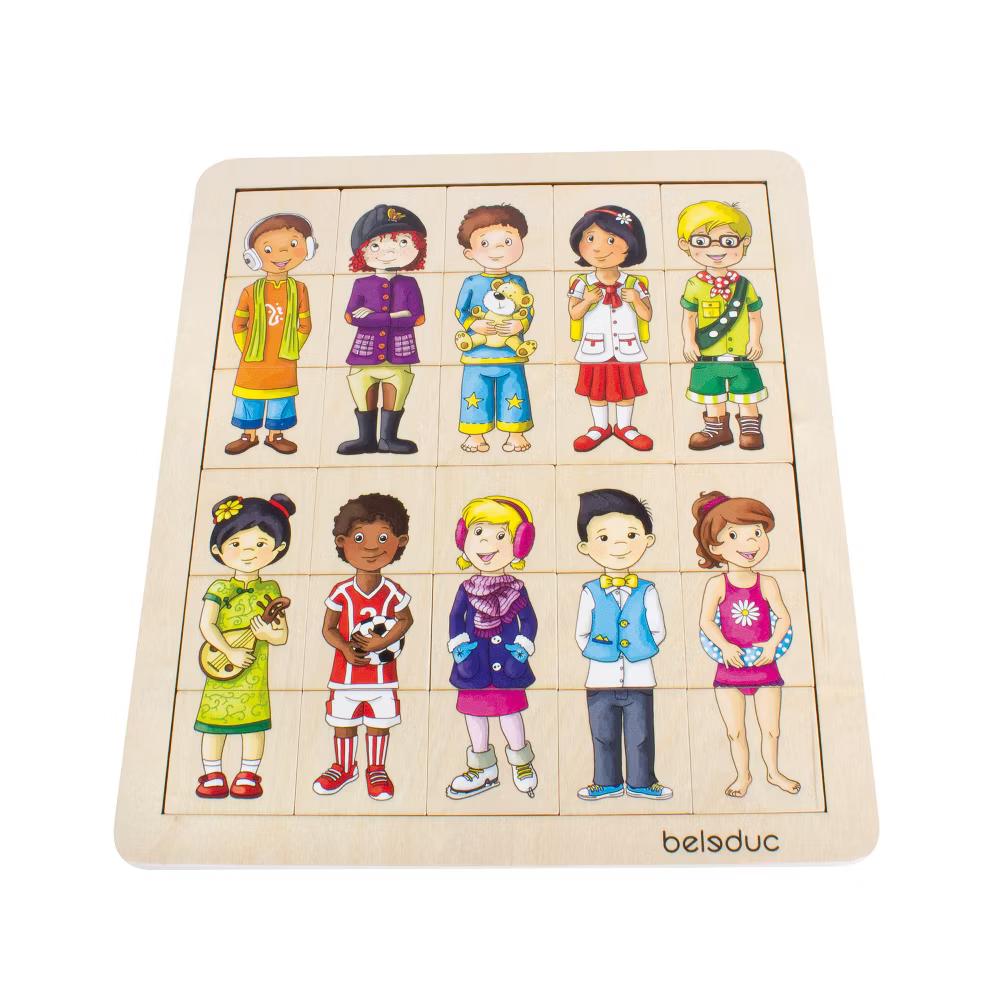 Beleduc - Match & Mix "Kids" Puzzle - Image 3
