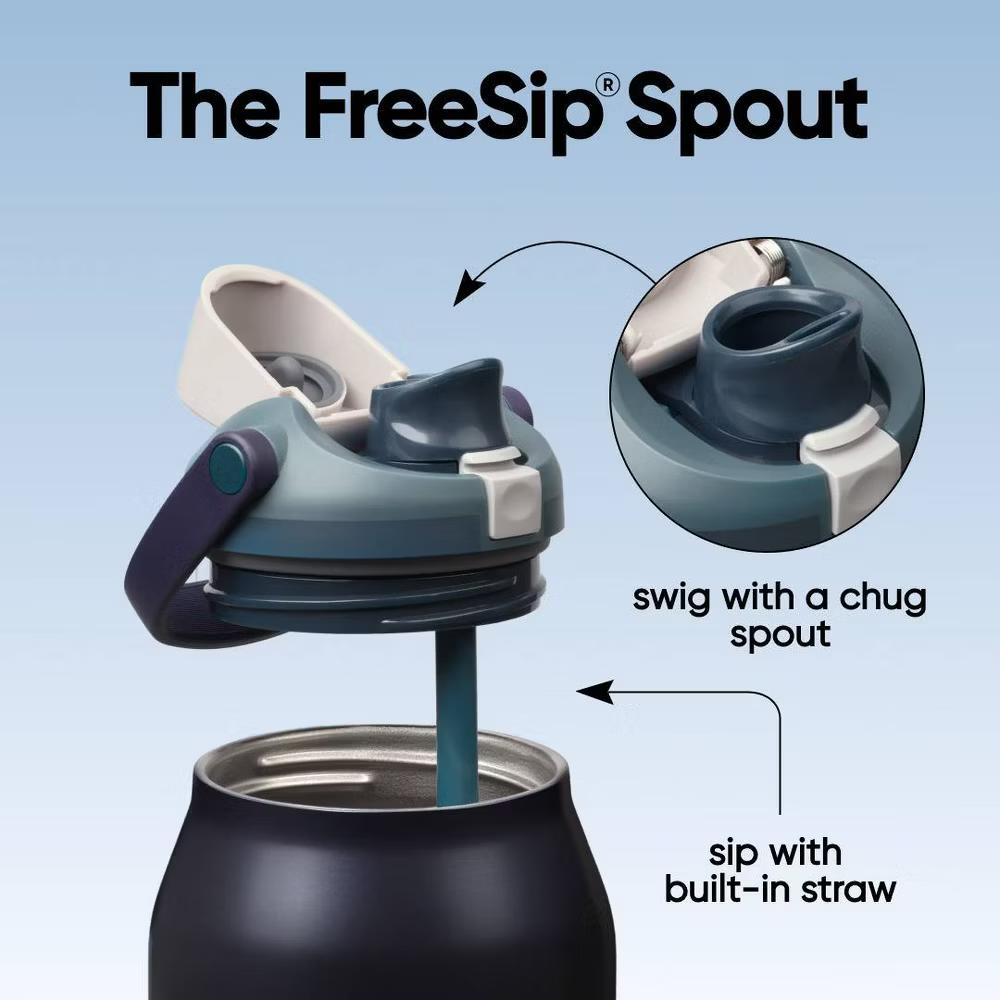 Stainless Steel FreeSip Sway Water Bottle - Image 120