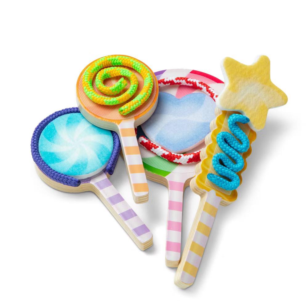 Wooden Lollipop Play Set for Preschool Girls and Boys