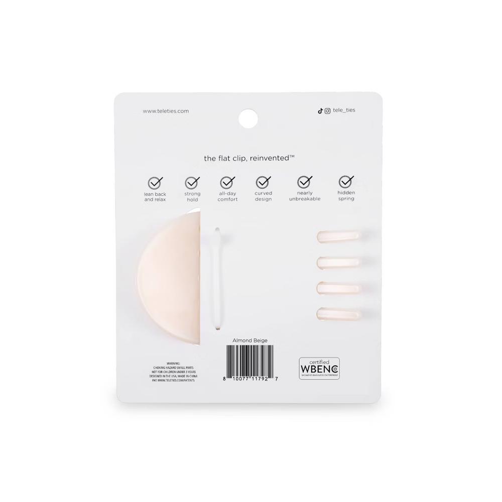 Teleties Large Flat Round Hair Clip - Image 6