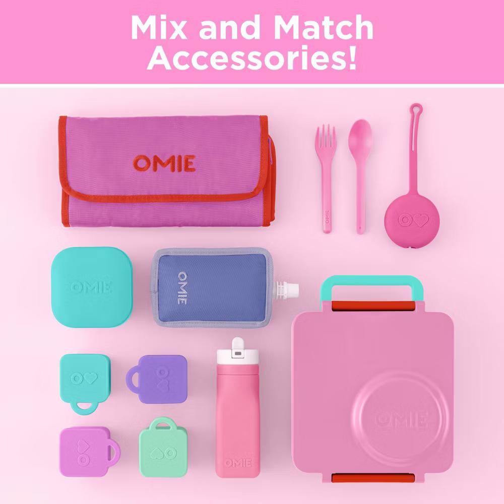 OMIEBox Insulated Bento Lunch Box with Leakproof Thermos Food Jar 3 Compartments - Image 53
