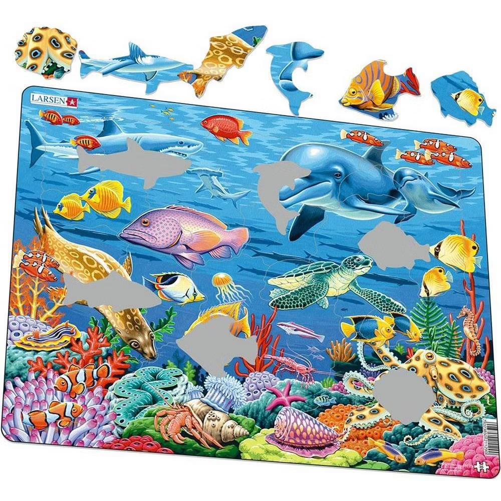 Larsen Coral Reef Children's Jigsaw Puzzle 35pc: Educational Memory Skills & Creative Thinking - Image 2