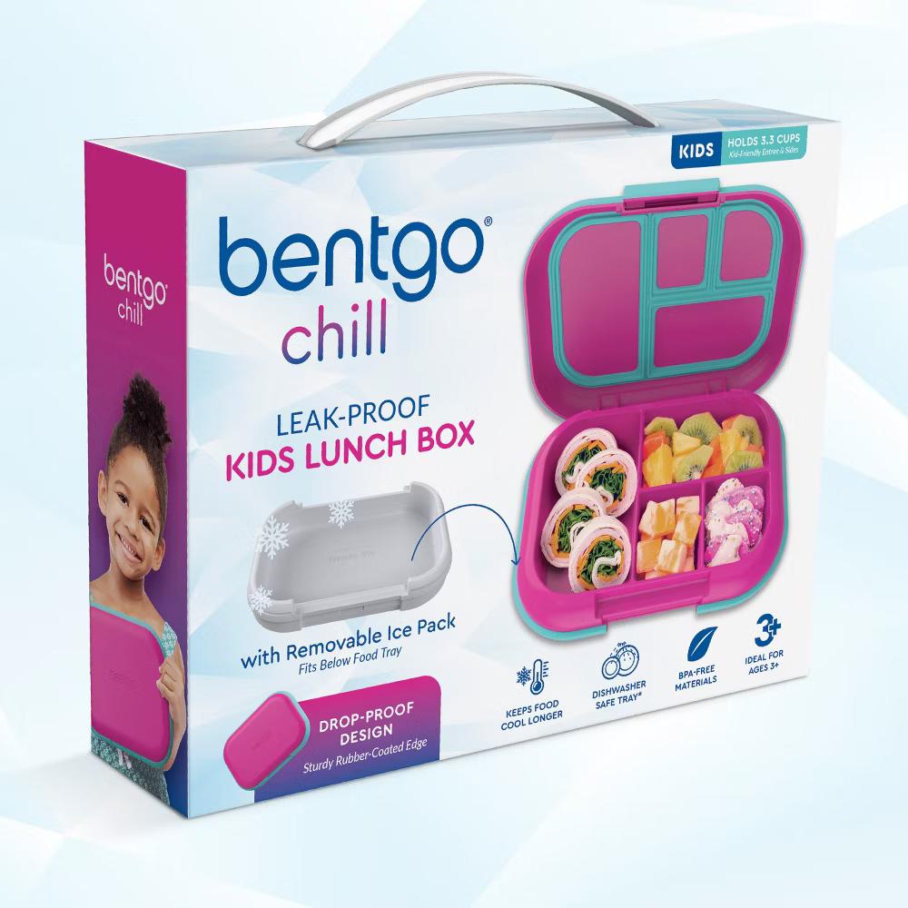 Kids' Chill Lunch Box, Bento-Style Solution, 4 Compartments & Removable Ice Pack - Image 2