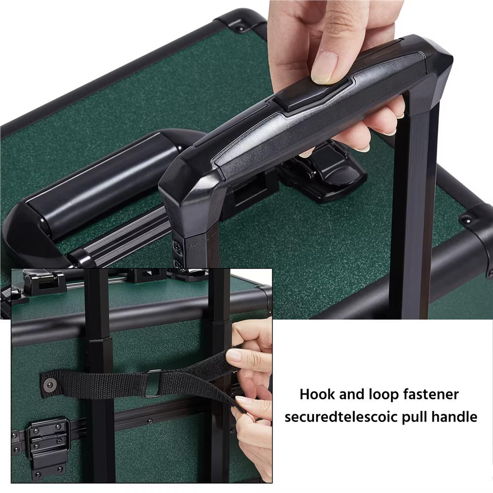 Yaheetech 4 in 1 Professional Makeup Train Case Aluminum Cosmetic Case - Image 15
