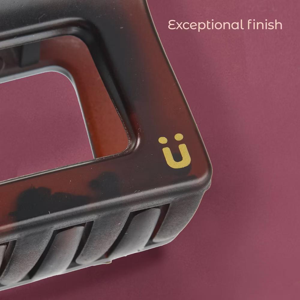 lüxe Statement Mini Rectangle Claw Clips - 2pcs: Hair Styling, Secure Hair, All Hair Types - Image 3
