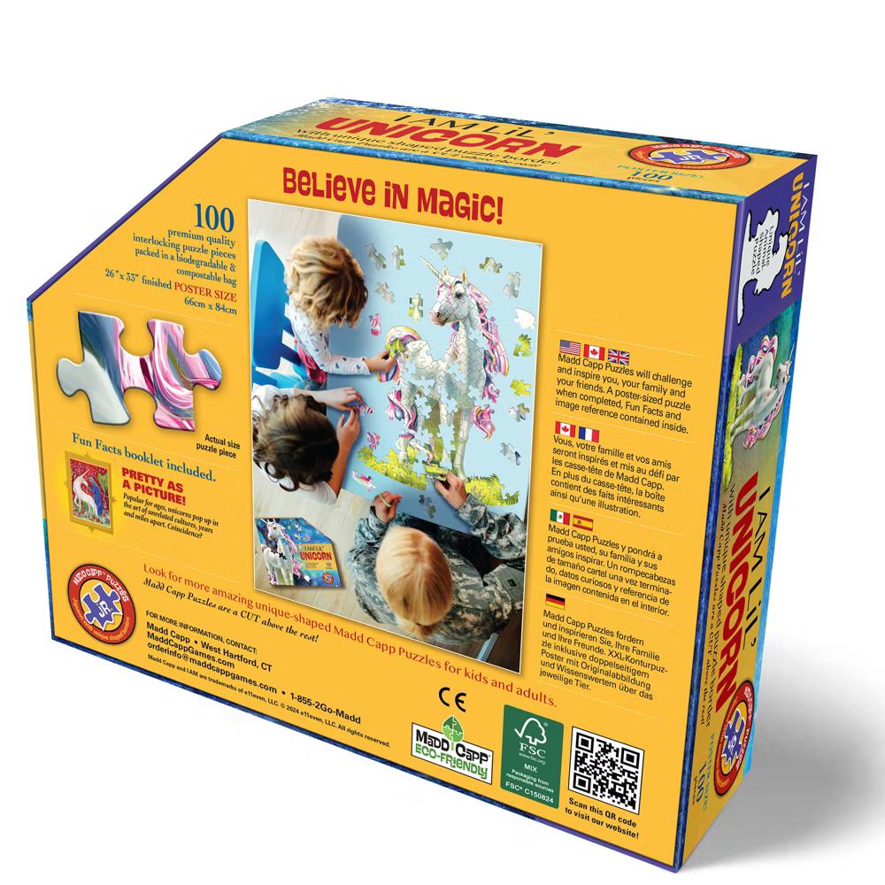Madd Capp: I Am LiL' Unicorn - 100 Piece Puzzle - Kids Creature-26 X 33" - Image 5
