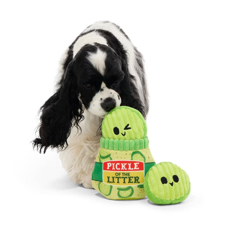 Pickle Dog Toy - Pickle of the Litter: Holds Treats, Squeaks, Plush Food Shaped, Small to Medium Breeds - Image 7