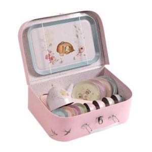Moulin Roty Suitcase - Tea Party Metal Set The Rosalies