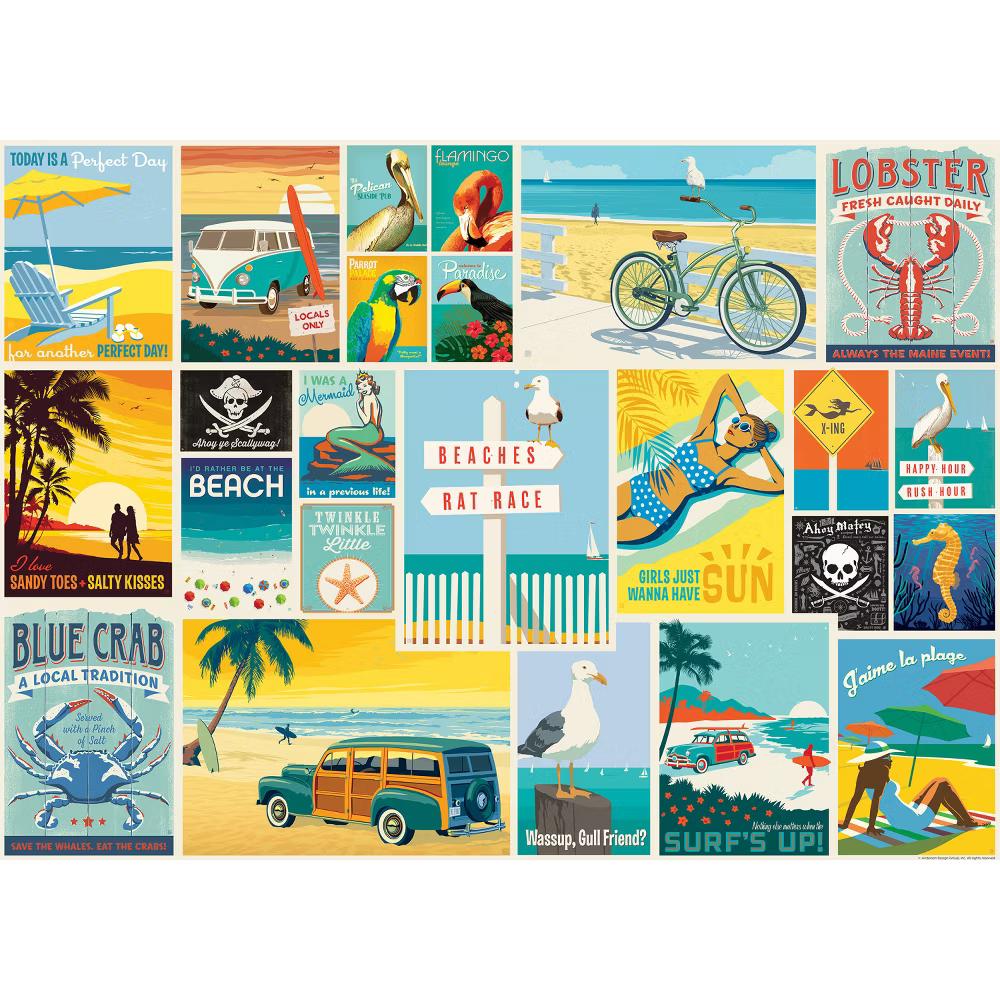 1000 Piece Jigsaw Puzzle - Coastal Collection - 19.25"x26.75" - Image 2