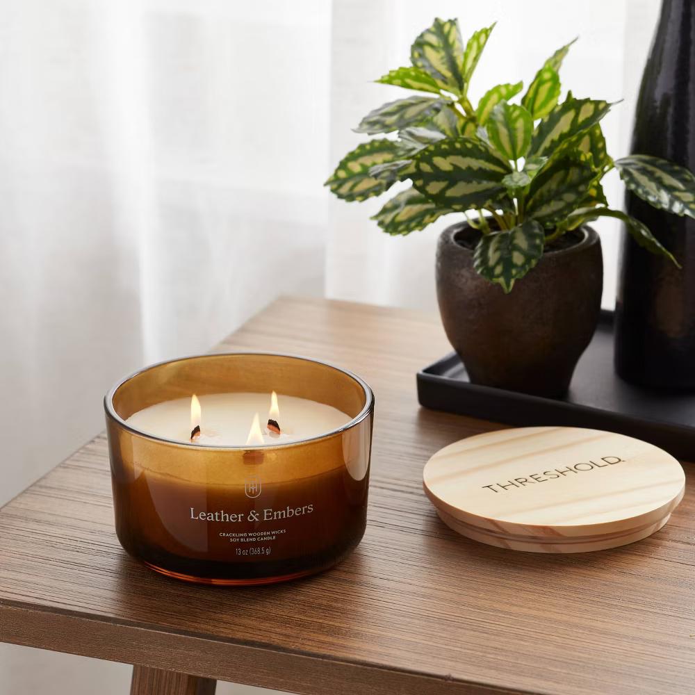 Glass Wooden Wick Jar Candle - Image 65