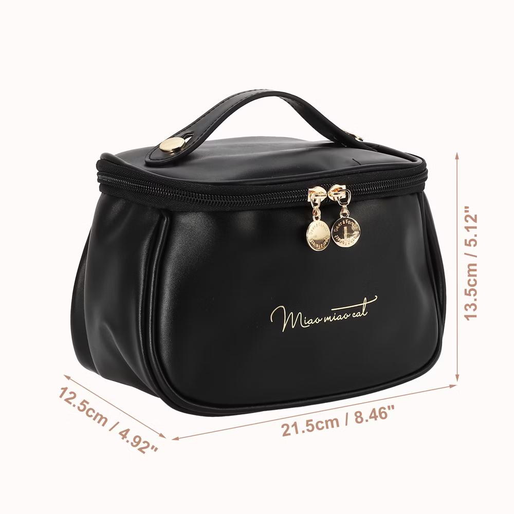 PU Leather Waterproof Travel Makeup Bag 1 Pc - Image 5