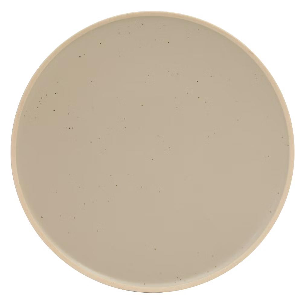 Abbey Circle 12 PiecePlates and Bowls (Service for 4) Reactive Matte Glaze Dishes Stoneware Ceramic Dinnerware Set